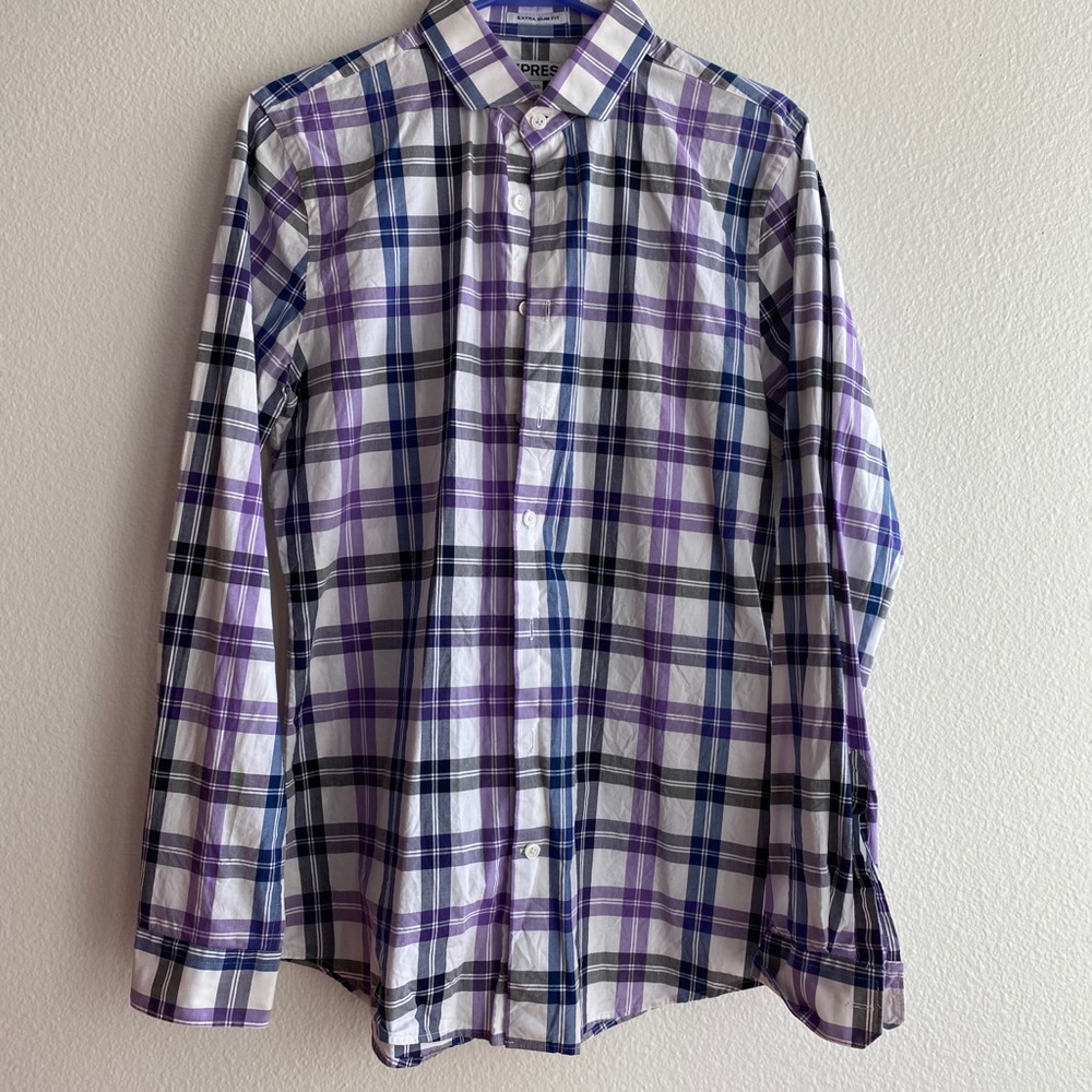 Men’s Extra Slim Fit Express Dress Shirt M